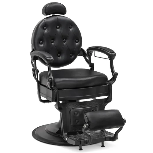 Vista 9 de BarberPub Silla de peluquero resistente, equipo de estilista 2933 (negro)