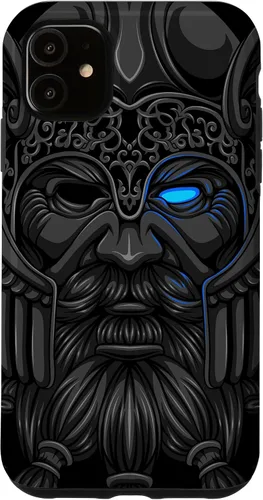 Vista 8 de Allfather Odin - Raven God - Norse Viking God in Asgard Case for iPhone 17