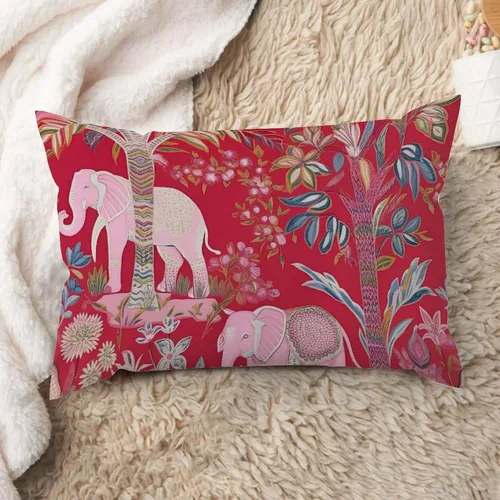 Vista 46 de ArogGeld Funda de cojín lumbar asiática de estilo chinoiserie, de lino marrón, pájaro y flor, funda de almohada asiática para sala de estar, A-6
