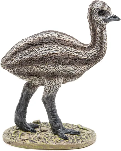 Vista 5 de Papo - Figura realista de bebé Emu - A partir de 3 años - Colección Wild Life - Juego educativo de pájaros jóvenes - Juguete de idea de regalo