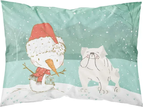 Vista 4 de Caroline's Treasures BB7625PILLOWCASE - Funda de almohada decorativa de tela con texto en inglés "Welcome Friends" Airedale Terrier estándar