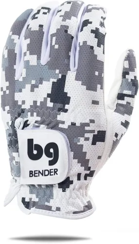 Vista 4 de BG Bender - Mens Golf Glove, Durable Mesh Golf Gloves, Unique Golf Gloves - Left-Hand Glove (Worn on the Left Hand/for Right-Handed Golfers)