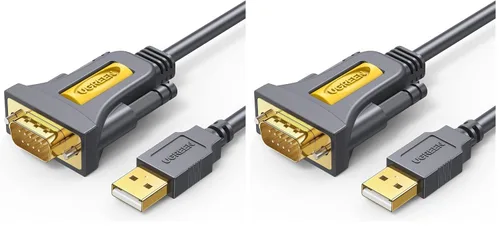 Vista 9 de UGREEN - Adaptador USB a serie DB9 macho de 9 pines de 3 pies, RS232 a cable USB con chipset PL2303, chaqueta de PVC, para Windows 11 10 8.1 8 7