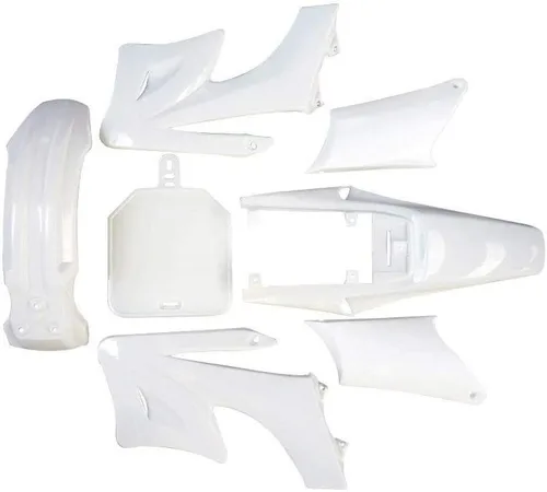 Vista 11 de TDPRO Kit completo de carenado de plástico para guardabarros para Apollo Orion 110cc 125cc 150cc Pit Dirt Bike (4 negro + 3 blanco)