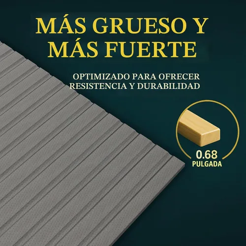Vista 6 de Treaton, Pizarra de madera horizontal resistente de 0.75 pulgadas, 72 x 39 pulgadas, color gris