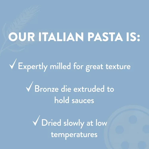 Vista 3 de DeLallo Pasta de macarrones de codo, fabricada en Italia, corte de bronce, hecha con solo harina de sémola de trigo duro 100% natural, sin OMG