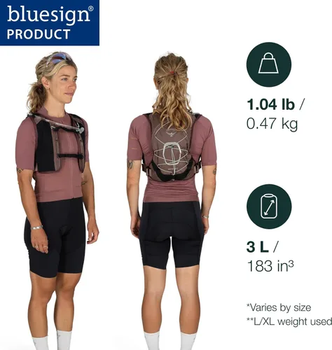 Vista 2 de Osprey Escapist Velocity - Mochila de hidratación para bicicleta (3 litros), con depósito hidruálico