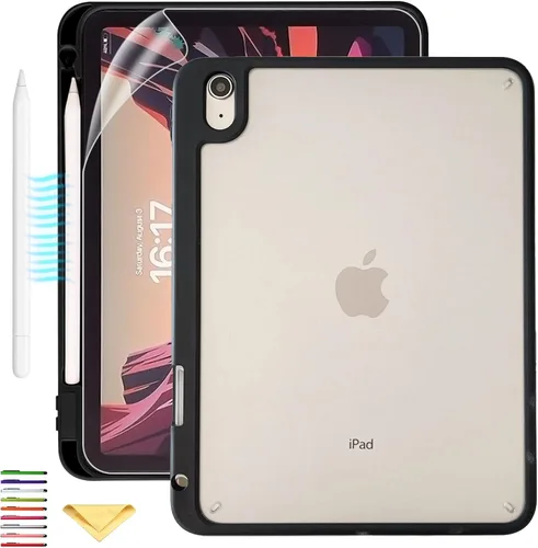 Vista 27 de Clear Stand Case for iPad Air 3 (Air 3rd Generation) 10.5 inch 2019 & iPad Pro 10.5 inch 2017 with Pencil Holder/Kickstand Soft TPU Back Silicone