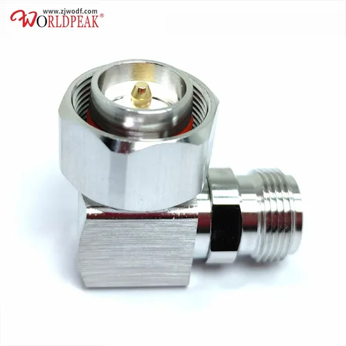 Vista 2 de N connectors, 4.3-10 mini din Plug Male Right Angle to n Female Jack for Ham Radio Antenna