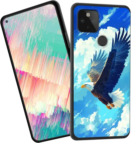 Vista 19 de Funda delgada para Google Pixel 4 XL, funda delgada de silicona de TPU suave a prueba de golpes para Google Pixel 4 XL, gato negro luna estrellada