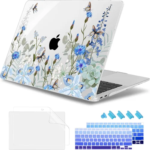 Vista 13 de May Chen Funda compatible con MacBook Air de 13 pulgadas 2022 2021, versión 2020-2018 Modelo: M1 A2337 A2179 A1932, carcasa rígida de plástico