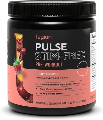 Vista 11 de Legion Pulse Suplemento previo al entrenamiento - Bebida de óxido nítrico natural para aumentar la energía, sin creatina, endulzada naturalmente