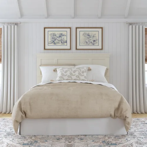 Vista 6 de Homestyles Cabecero Queen Nápoles blanco roto Blanco hueso