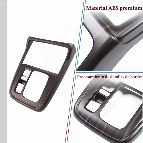 Vista 4 de MUXEE 2 piezas de marco de consola central, cubierta de panel de palanca de cambios, moldura para Honda CRV CR-V 2023 2024 2025 2026 - Accesorios
