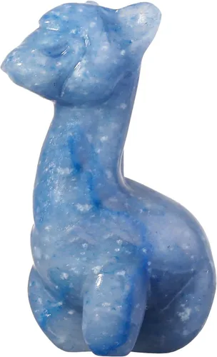 Vista 11 de SUNYIK Estatua de cristal de alpaca tallada, escultura de piedra pulida, delicada figura de animal, decoración para ventana de oficina en casa
