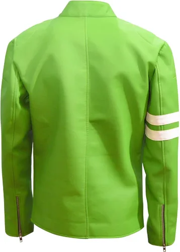 Vista 6 de Chaqueta de piel sintética o sintética para hombre tallas XXS-3XL forro polar verde con licencia oficial de star wars silent one crew
