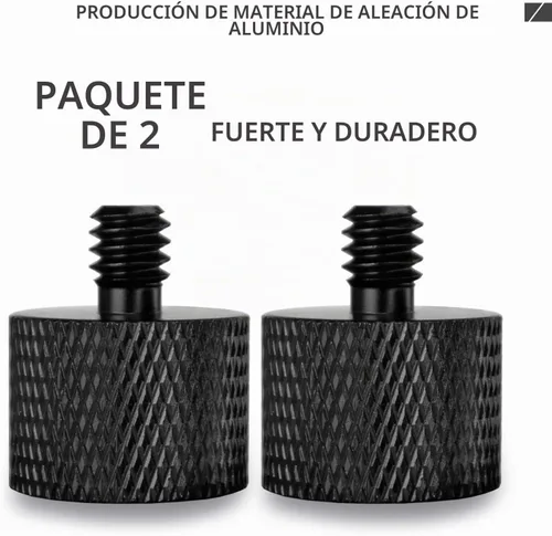 Vista 8 de Adaptador de 5/8 a 1/4, adaptador de rosca de micrófono de 5/8 pulgadas hembra a 1/4 pulgadas macho para soporte de micrófono, monitor de cámara
