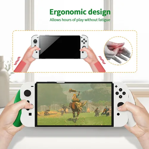 Vista 5 de JDDWIN Switch OLEDSwitch Dockable Hand Grip,Comfort handheld for Switch OLEDSwitch with Specially Ergonomic Design Compatible with Nintendo Switch