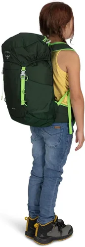 Vista 12 de Mochila de senderismo Osprey Jet 18L para niños, Azul Spikemoss