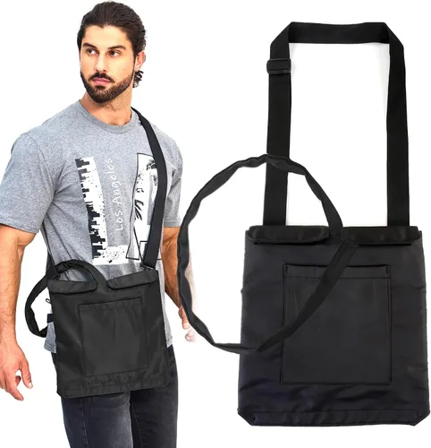 Vista 2 de Soporte para bolsa de drenaje urinario con hebilla de fijación interna correa ajustable para el hombro
