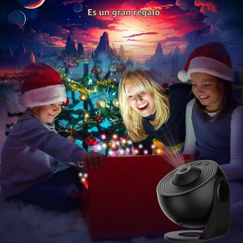 Vista 7 de Proyector de galaxia, proyector de estrellas planetario 13 en 1 con sistema solar y constelación, lámpara giratoria de 360°, proyector de luz