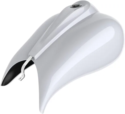Vista 24 de Cubiertas de tanque estiradas con consola de tablero y tapa de tanque de combustible, cubiertas de combustible de galón para Harley Touring Whisky