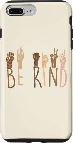 Vista 9 de Funda de regalo BLM para iPhone 14 Be Kind Hands Melanina Black African Pride BLM