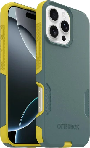 Vista 52 de OtterBox Funda para iPhone 16 Commuter Series - Jeans azul bebé, funda delgada y protectora para iPhone, de doble capa, absorción de impactos