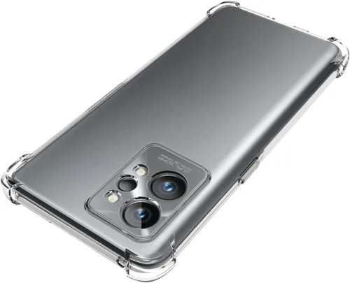 Vista 4 de USTIYA Funda para Realme GT 2 Pro Clear TPU Cuatro Esquinas Funda Protectora Transparente Suave Funda