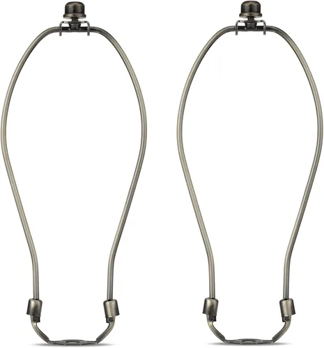 Vista 11 de Kit de soporte de arpa de lámpara de 8 pulgadas con remate y base de sillín desmontable de alta resistencia, juego de 2 accesorios de iluminación