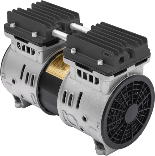 Vista 8 de Bomba de vacío sin aceite de alta presión 8Bar 100L/min/3.5CFM Bomba de succión de vacío de alto flujo 1400RPM Bomba de compresor de pistón sin