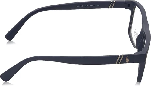 Vista 3 de Ph2184 - Marcos rectangulares para gafas graduadas para hombre Lente azul marina mate