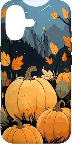 Vista 32 de Pumpkin Fall & Autumn Leaves, Fall Color Theme, Pumpkins Case for iPhone 16