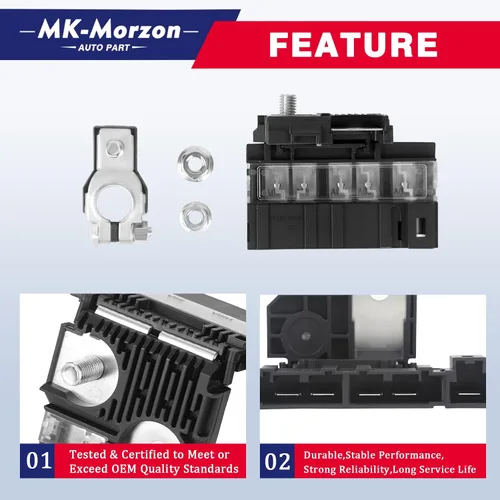 Vista 5 de 926-001 Kit de terminales de fusible de batería positiva compatible con Infiniti JX35 QX60 Nissan Altima Maxima Murano Rogue Reemplaza# 24380-3JA1A