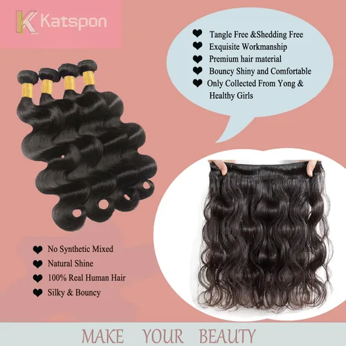 Vista 2 de 3 manojos de cabello humano 12A, ondulado, 100% sin procesar, cabello humano virgen brasileño de tejido rápido (14, 16, 18 pulgadas)