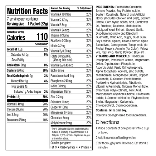 Vista 2 de Mezcla para sopa dietética WonderSlim de alto contenido de proteínas