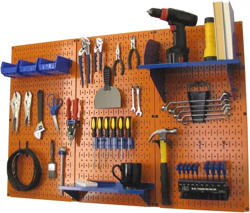 Vista 13 de Organizador de herramienta control de pared 30-wrk-400wb estándar panel perforado mesa de trabajo de metal, 30-WRK-400 BB