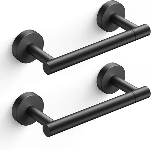 Vista 21 de FORIOUS Soporte de pared para papel higiénico, soporte de rollo de papel higiénico de doble poste giratorio de acero inoxidable para baño