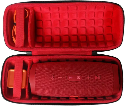 Vista 18 de co2CREA Funda de viaje rígida de repuesto para altavoz Bluetooth impermeable JBL Charge 4 / Charge 5 (funda negra)
