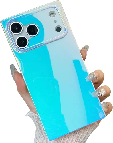 Vista 50 de Elegante funda con patrón de perlas compatible con iPhone, de borde rectangular, delgada, suave, de silicona de poliuretano termoplástico (TPU)