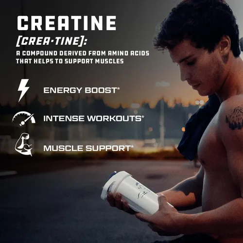 Vista 4 de Cutler Nutrition Monohidrato de creatina pura, 0.18 onzas por porción, 50 porciones, mejorador muscular de primera calidad que mejora el rendimiento