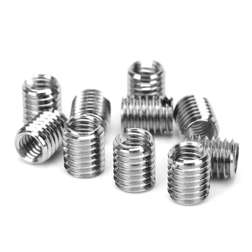 Vista 29 de 10 piezas de inserción de rosca autorroscante, tuerca reductora de acero inoxidable de 0.236 in hembra M3x0.0.197 in macho M5x0.0.315 in