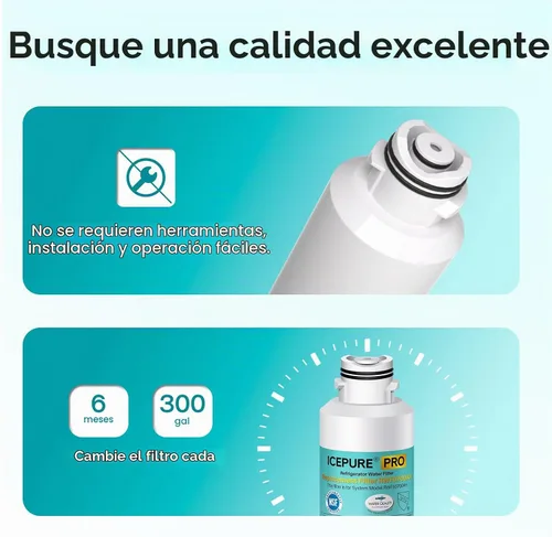 Vista 8 de ICEPURE PRO DA29-00020B NSF401&473&53 Samsung Filtro de agua para refrigerador, repuesto para DA29-00020B-1, DA29-00020A/B, HAF-CIN/EXP