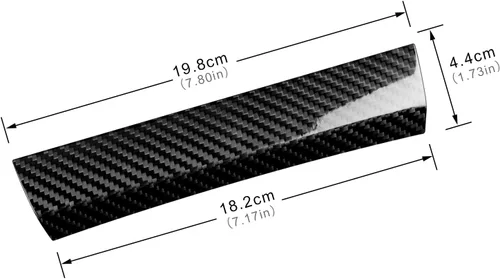 Vista 2 de AIRSPEED Cubierta del panel de la consola central del automóvil debajo del aire acondicionado, accesorios de fibra de carbono dura para Subaru BRZ