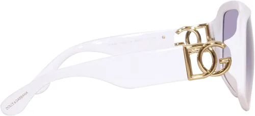 Vista 3 de Dolce & Gabbana Gafas de sol DG 4386 331219 blanco transparente gradiente azul claro, Varios