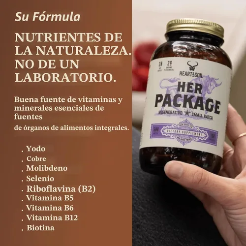 Vista 8 de HEART & SOIL Su suplemento de paquete, 180 cápsulas
