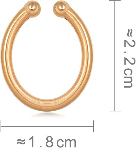 Vista 7 de Chow Sang Sang Lets Play - Aretes de aro individual de oro de 18 quilates para mujer 89764E se venden solos no pares