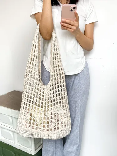 Vista 2 de Verdusa Bolso de hombro de ganchillo para mujer