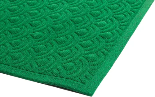 Vista 4 de Imports Decor Felpudo rectangular sintético para puerta, 18" x 30", verde