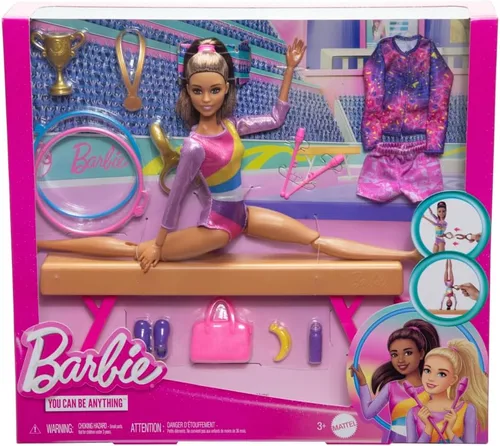 Vista 6 de Barbie Careers - Muñeca de gimnasia y accesorios temáticos Rubio